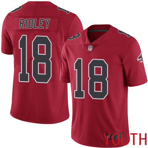 Atlanta Falcons Limited Red Youth Calvin Ridley Jersey NFL Football #18 Rush Vapor Untouchable->youth nfl jersey->Youth Jersey
